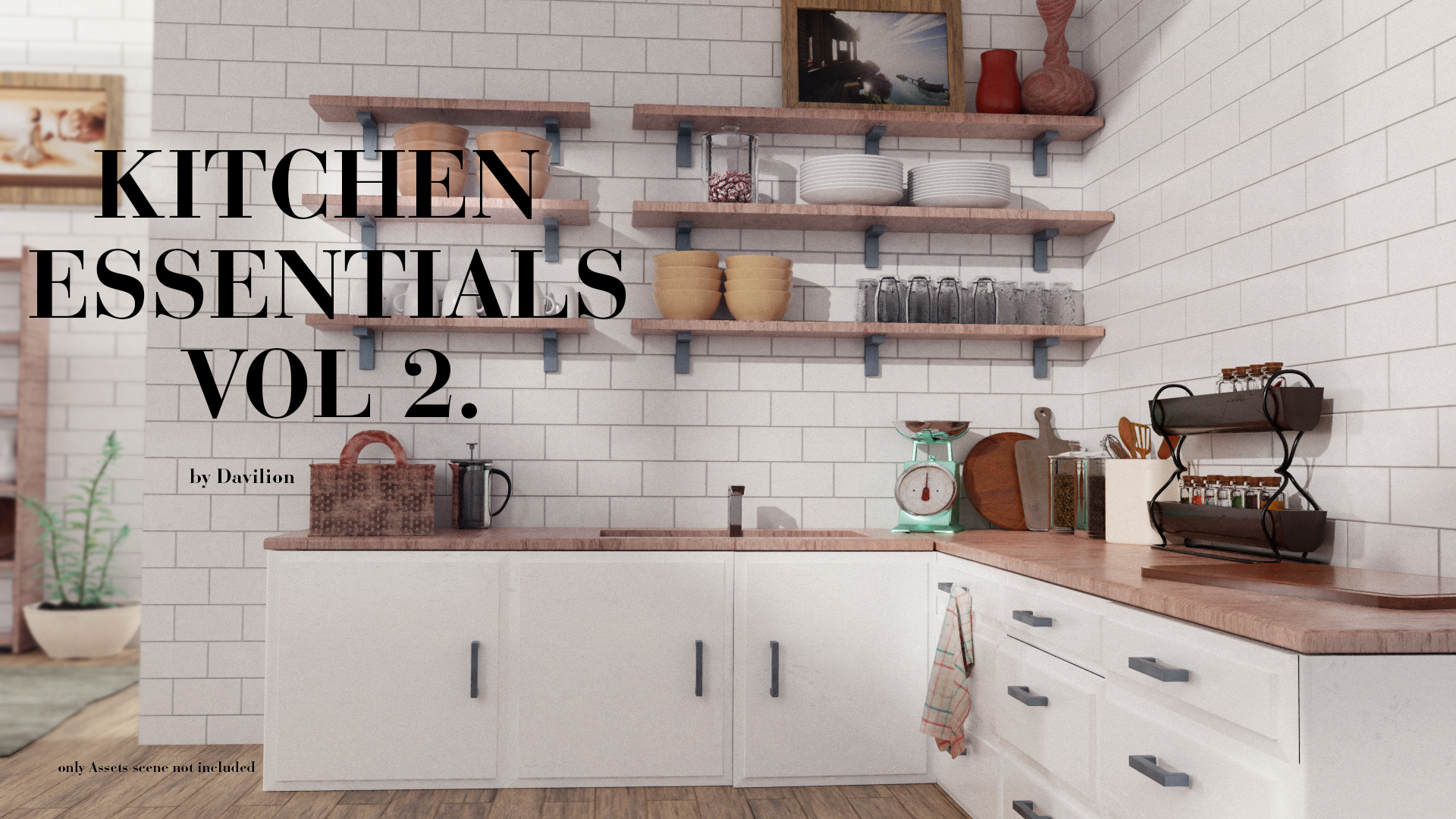 Vol2. Kitchen Essentials Asset Pack by Davilion preview image 1